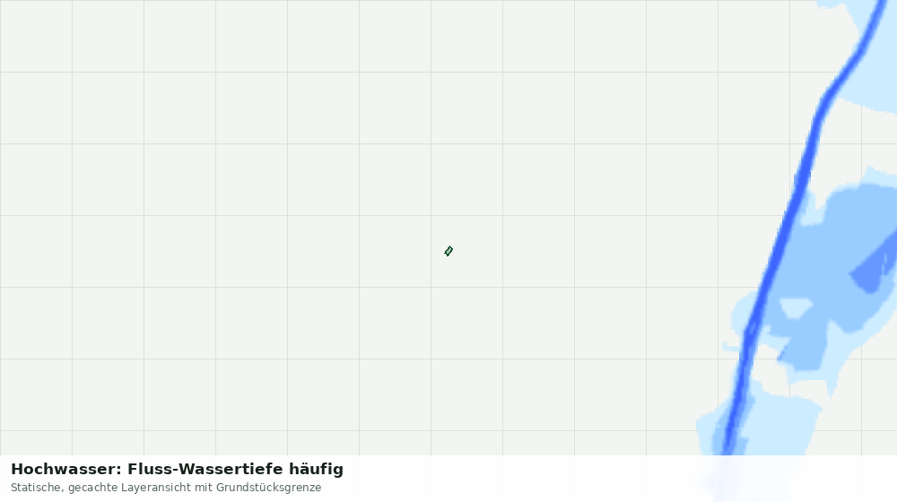 Statische Kartenansicht: Hochwasser: Fluss-Wassertiefe häufig