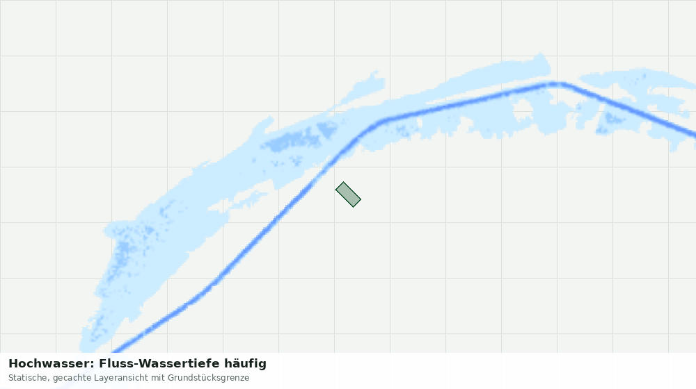 Statische Kartenansicht: Hochwasser: Fluss-Wassertiefe häufig