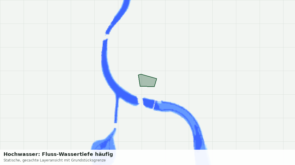 Statische Kartenansicht: Hochwasser: Fluss-Wassertiefe häufig