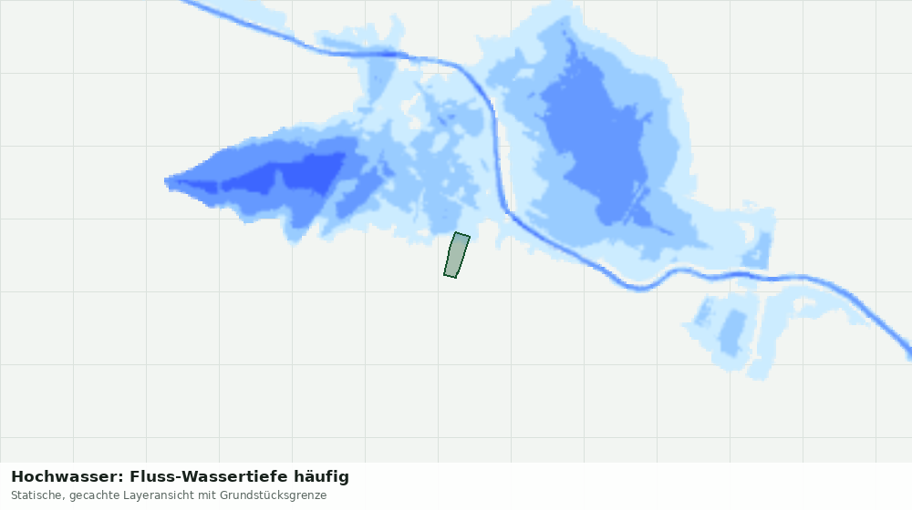 Statische Kartenansicht: Hochwasser: Fluss-Wassertiefe häufig