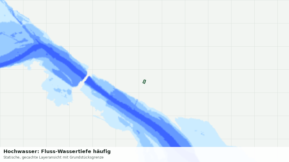 Statische Kartenansicht: Hochwasser: Fluss-Wassertiefe häufig