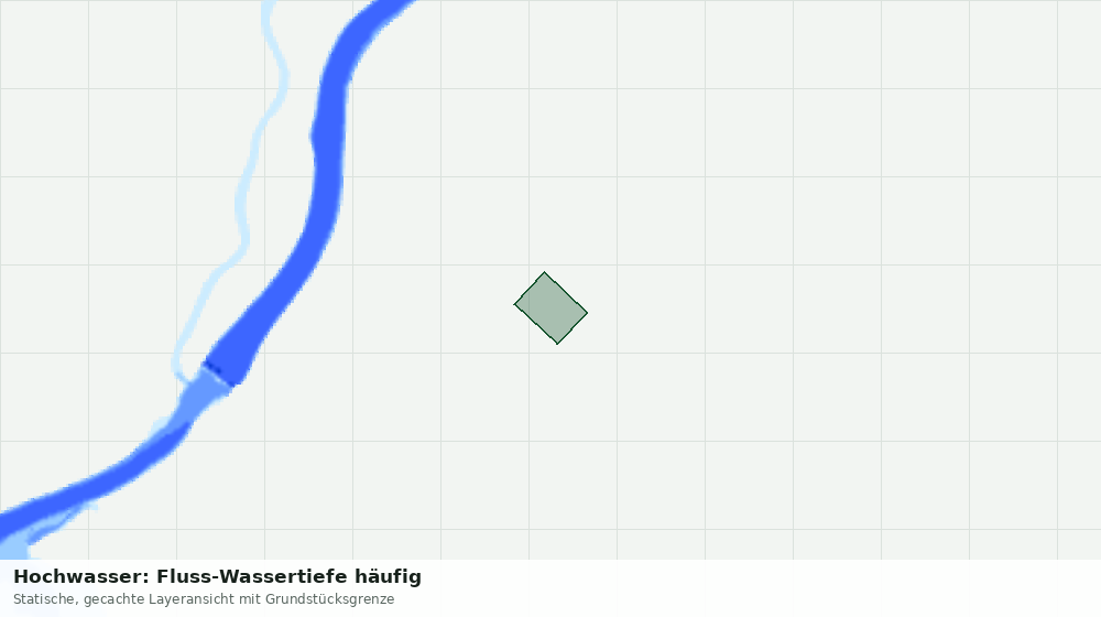 Statische Kartenansicht: Hochwasser: Fluss-Wassertiefe häufig