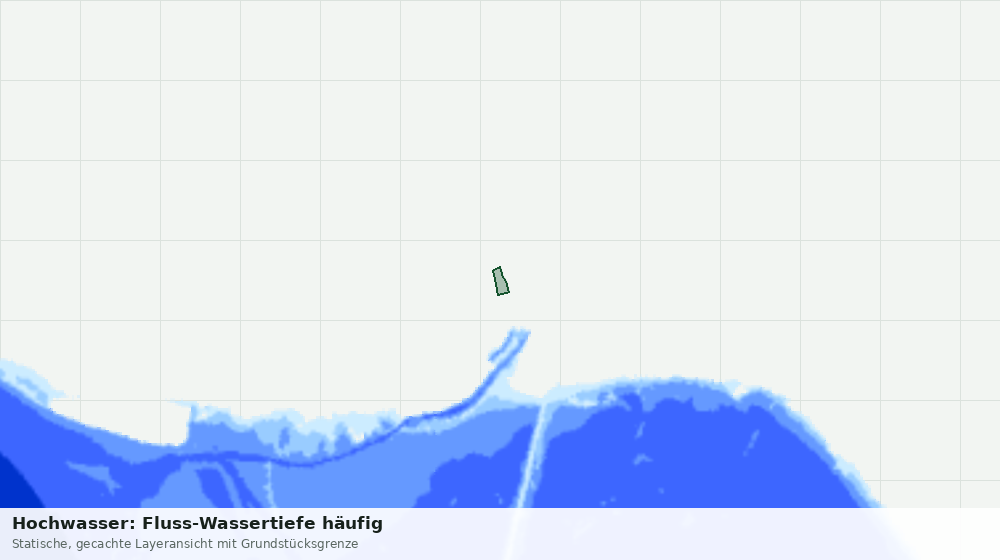 Statische Kartenansicht: Hochwasser: Fluss-Wassertiefe häufig