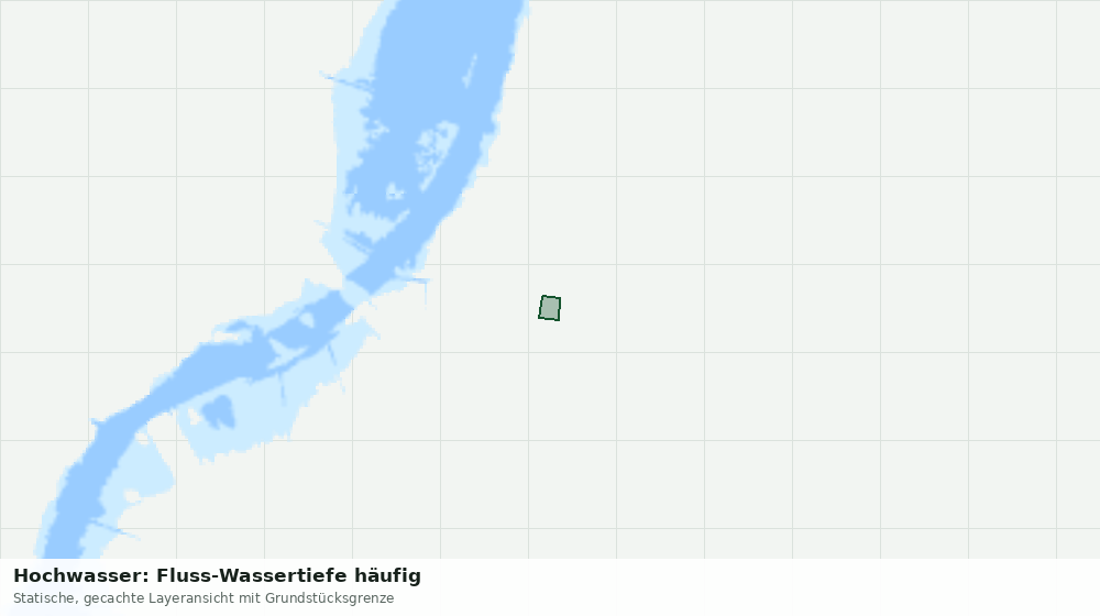 Statische Kartenansicht: Hochwasser: Fluss-Wassertiefe häufig