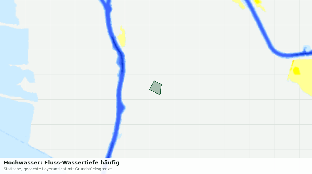 Statische Kartenansicht: Hochwasser: Fluss-Wassertiefe häufig