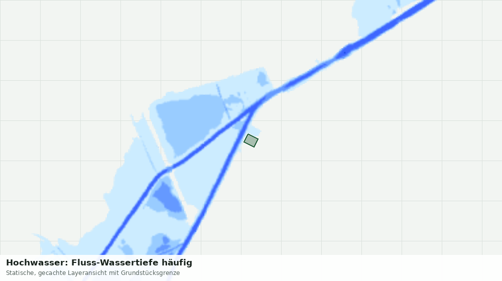 Statische Kartenansicht: Hochwasser: Fluss-Wassertiefe häufig
