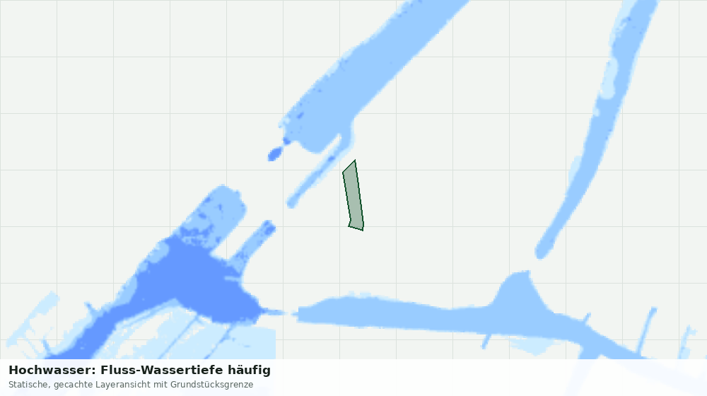 Statische Kartenansicht: Hochwasser: Fluss-Wassertiefe häufig
