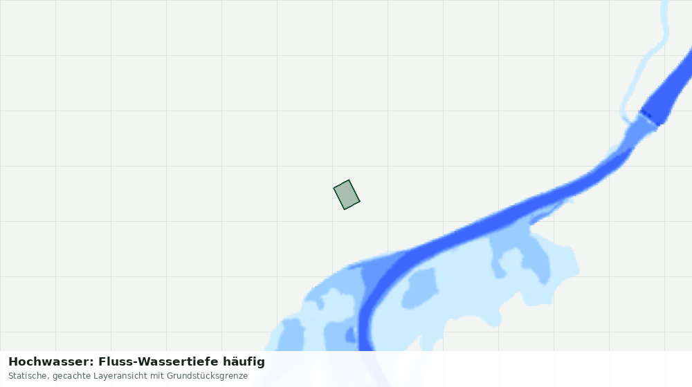Statische Kartenansicht: Hochwasser: Fluss-Wassertiefe häufig