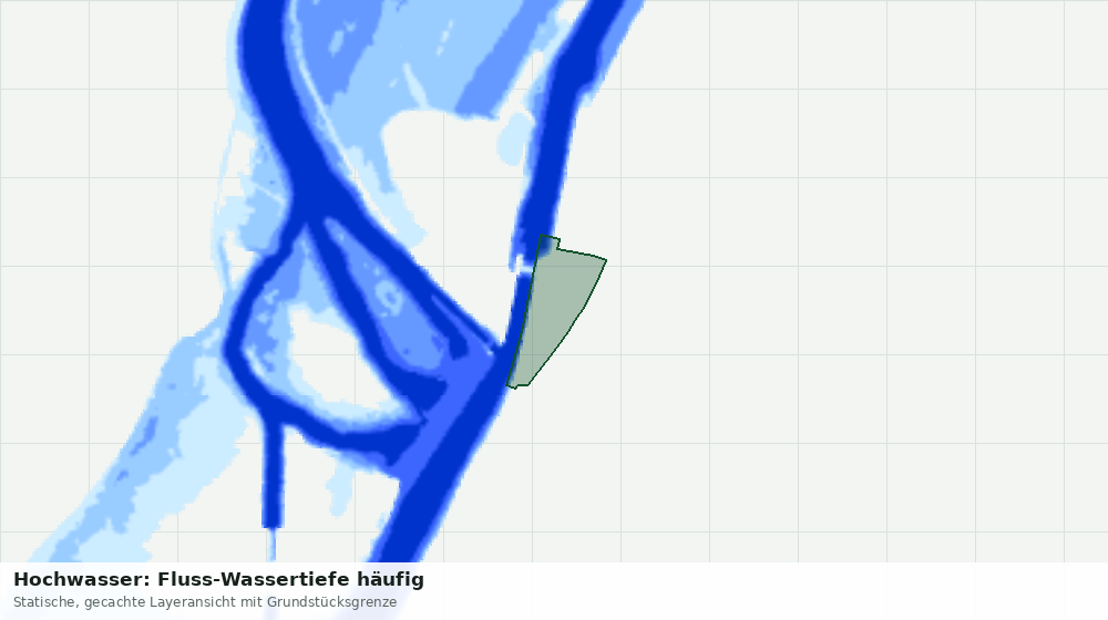 Statische Kartenansicht: Hochwasser: Fluss-Wassertiefe häufig