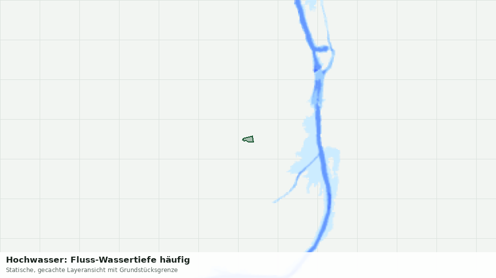 Statische Kartenansicht: Hochwasser: Fluss-Wassertiefe häufig