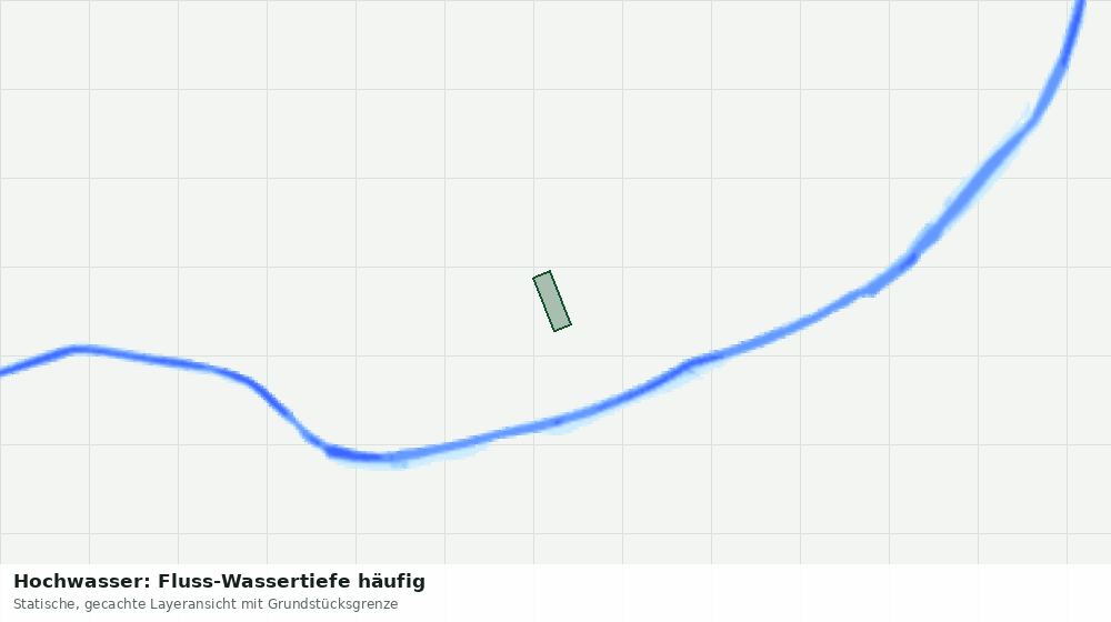 Statische Kartenansicht: Hochwasser: Fluss-Wassertiefe häufig