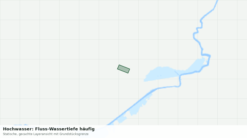 Statische Kartenansicht: Hochwasser: Fluss-Wassertiefe häufig