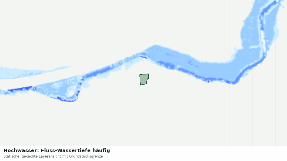 Statische Kartenansicht: Hochwasser: Fluss-Wassertiefe häufig