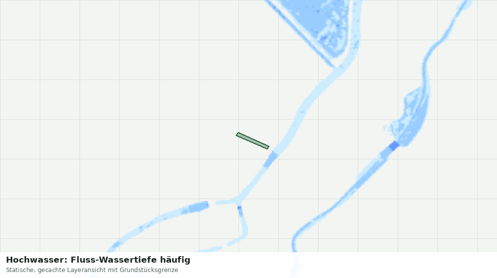 Statische Kartenansicht: Hochwasser: Fluss-Wassertiefe häufig