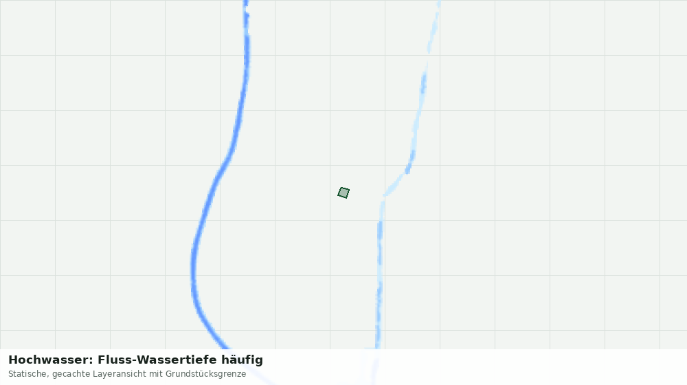 Statische Kartenansicht: Hochwasser: Fluss-Wassertiefe häufig