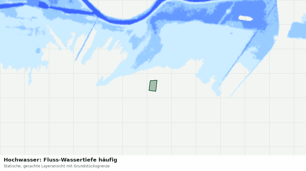 Statische Kartenansicht: Hochwasser: Fluss-Wassertiefe häufig