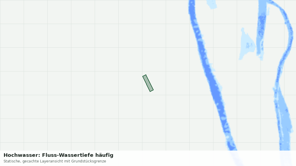 Statische Kartenansicht: Hochwasser: Fluss-Wassertiefe häufig