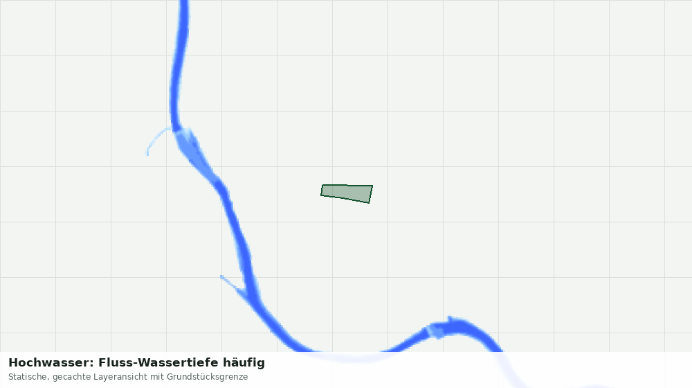 Statische Kartenansicht: Hochwasser: Fluss-Wassertiefe häufig