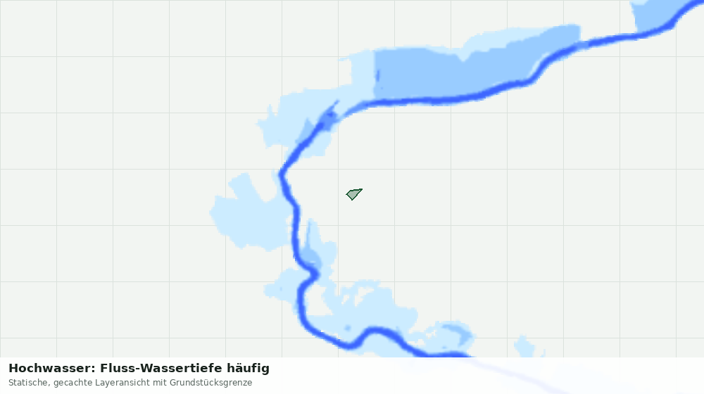 Statische Kartenansicht: Hochwasser: Fluss-Wassertiefe häufig