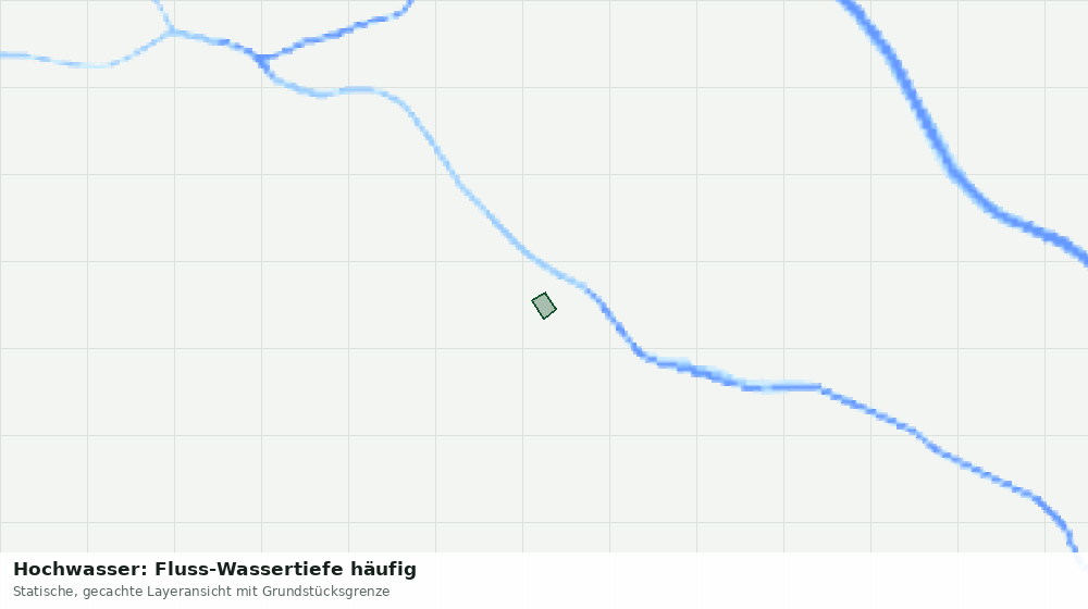 Statische Kartenansicht: Hochwasser: Fluss-Wassertiefe häufig