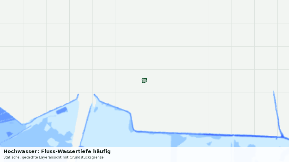 Statische Kartenansicht: Hochwasser: Fluss-Wassertiefe häufig