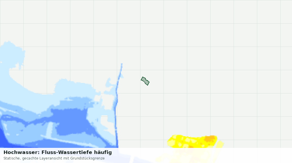 Statische Kartenansicht: Hochwasser: Fluss-Wassertiefe häufig