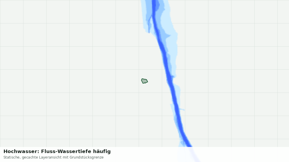 Statische Kartenansicht: Hochwasser: Fluss-Wassertiefe häufig