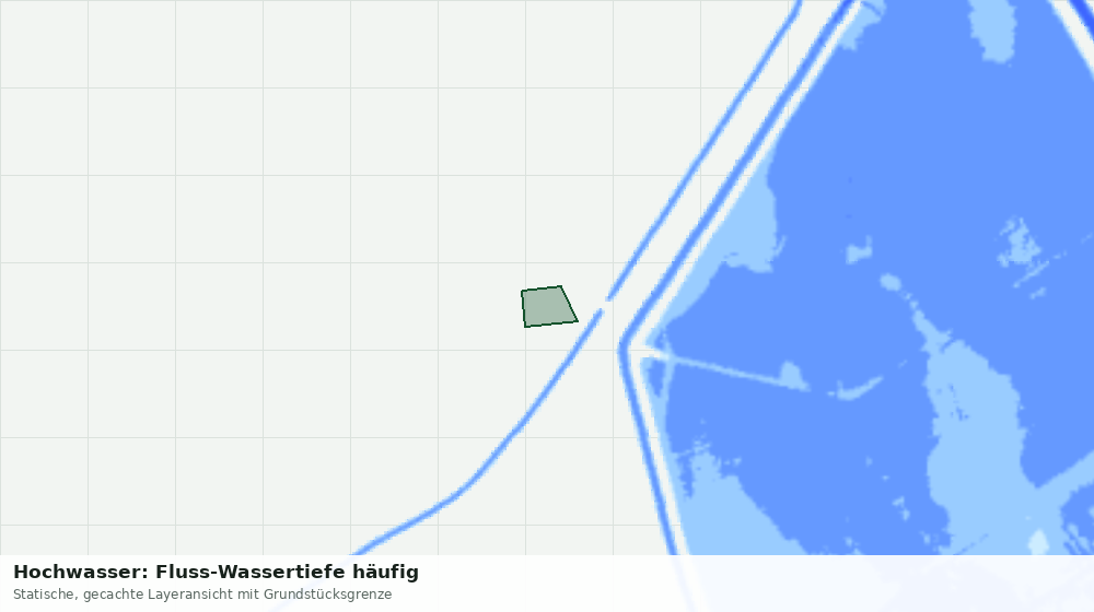 Statische Kartenansicht: Hochwasser: Fluss-Wassertiefe häufig
