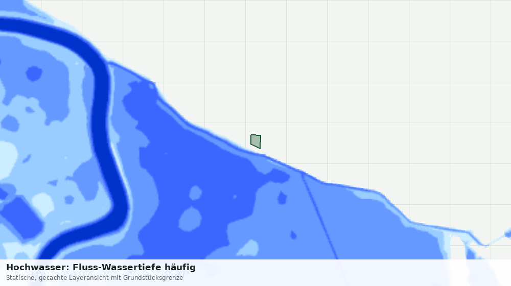 Statische Kartenansicht: Hochwasser: Fluss-Wassertiefe häufig