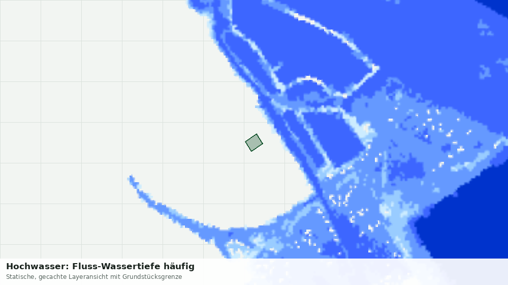 Statische Kartenansicht: Hochwasser: Fluss-Wassertiefe häufig