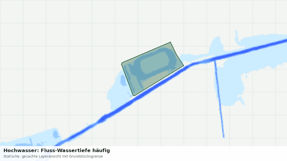 Statische Kartenansicht: Hochwasser: Fluss-Wassertiefe häufig