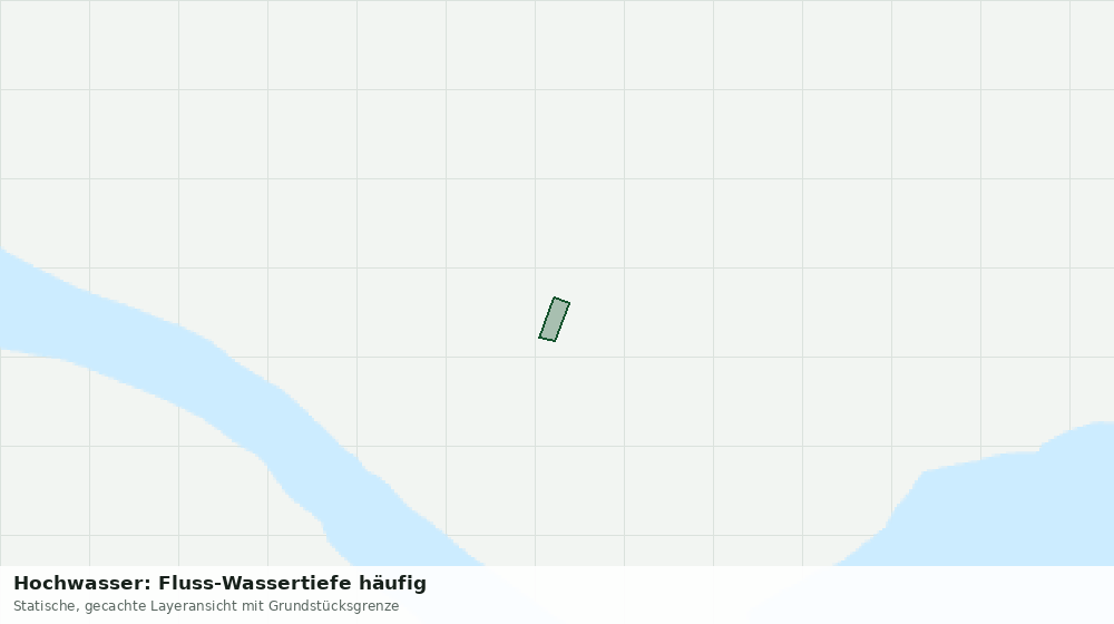 Statische Kartenansicht: Hochwasser: Fluss-Wassertiefe häufig
