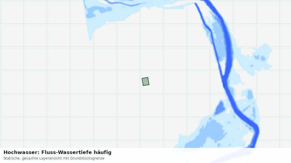 Statische Kartenansicht: Hochwasser: Fluss-Wassertiefe häufig
