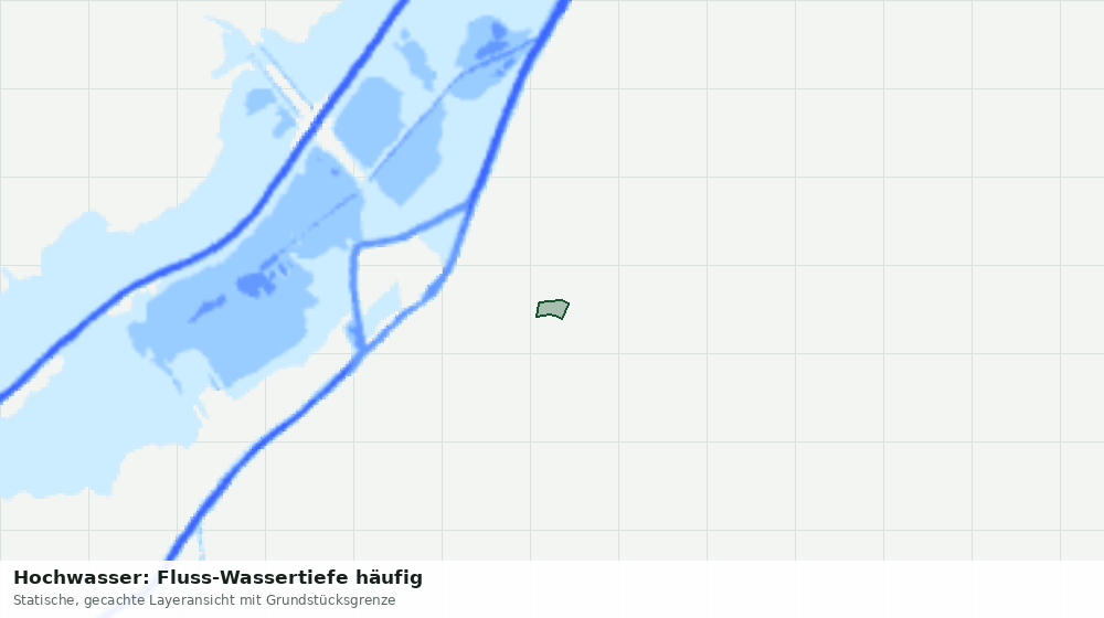 Statische Kartenansicht: Hochwasser: Fluss-Wassertiefe häufig