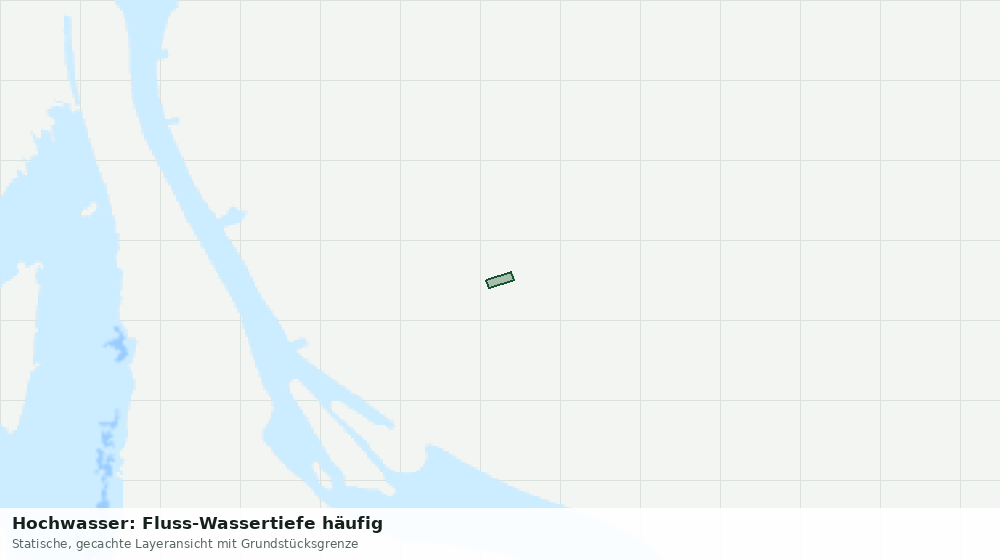 Statische Kartenansicht: Hochwasser: Fluss-Wassertiefe häufig