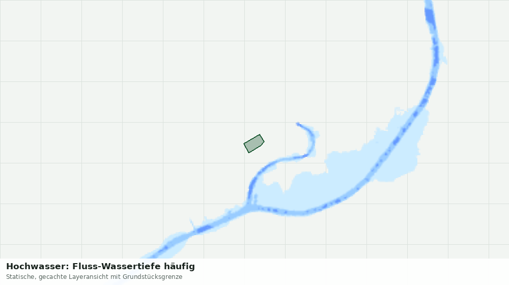 Statische Kartenansicht: Hochwasser: Fluss-Wassertiefe häufig