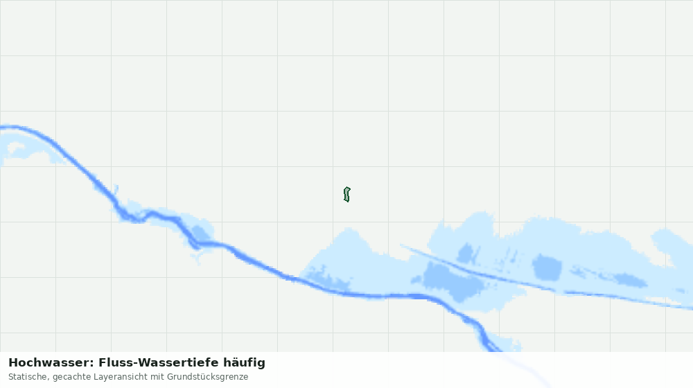 Statische Kartenansicht: Hochwasser: Fluss-Wassertiefe häufig