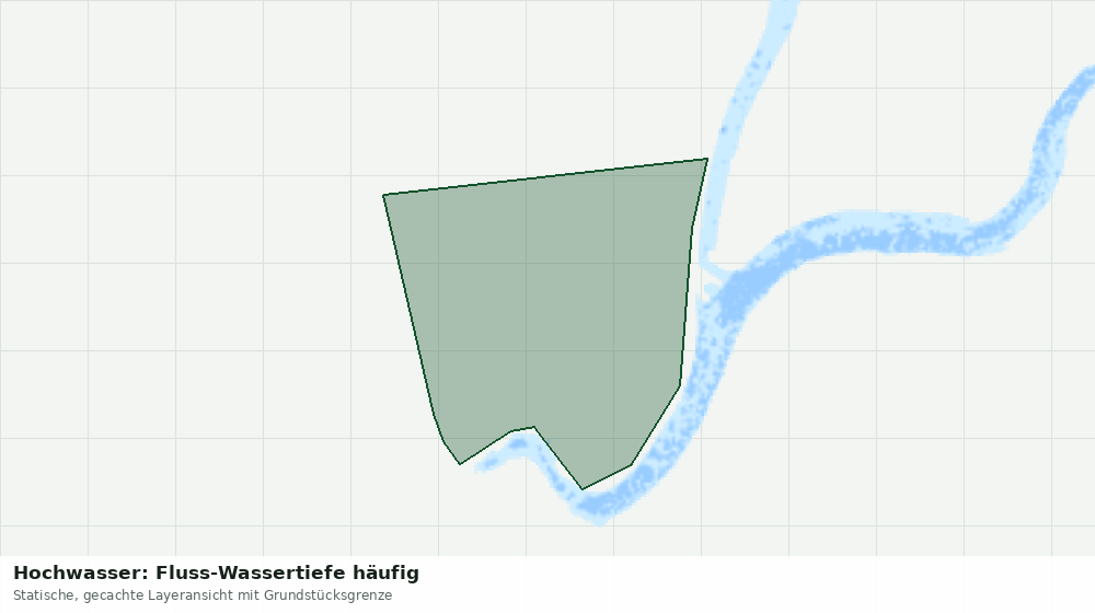 Statische Kartenansicht: Hochwasser: Fluss-Wassertiefe häufig