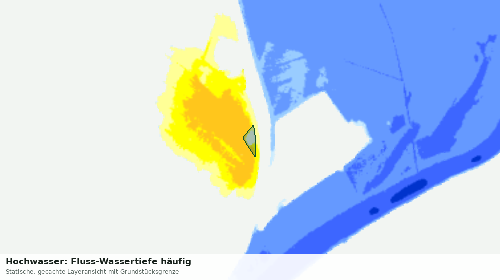 Statische Kartenansicht: Hochwasser: Fluss-Wassertiefe häufig