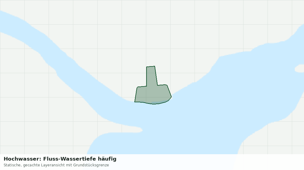 Statische Kartenansicht: Hochwasser: Fluss-Wassertiefe häufig