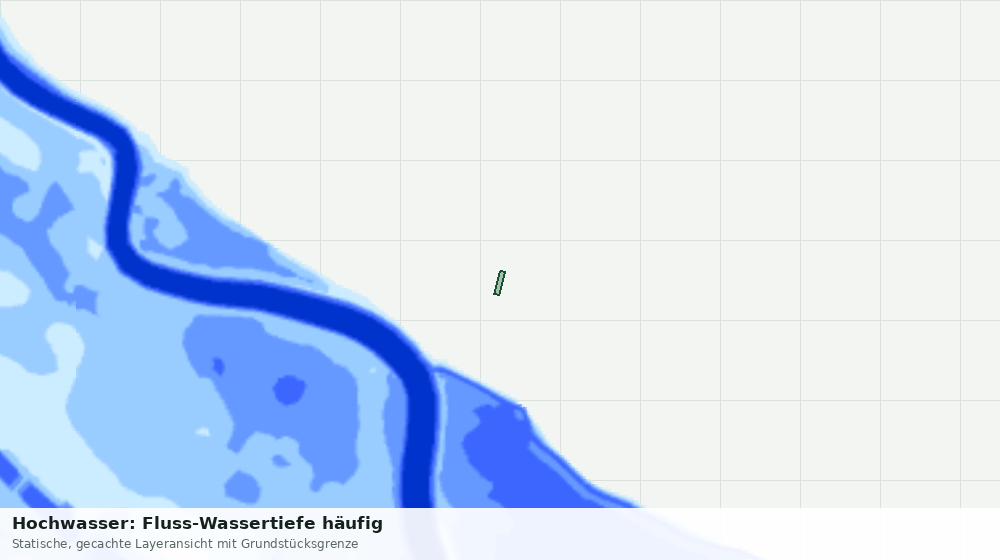 Statische Kartenansicht: Hochwasser: Fluss-Wassertiefe häufig