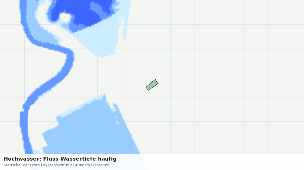 Statische Kartenansicht: Hochwasser: Fluss-Wassertiefe häufig