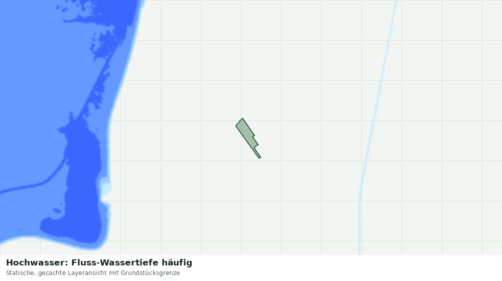 Statische Kartenansicht: Hochwasser: Fluss-Wassertiefe häufig