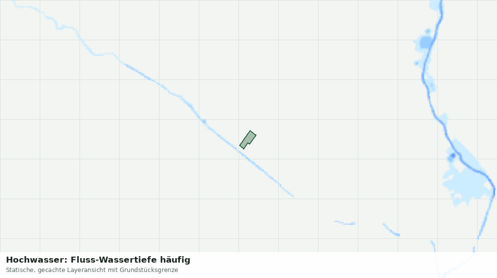 Statische Kartenansicht: Hochwasser: Fluss-Wassertiefe häufig