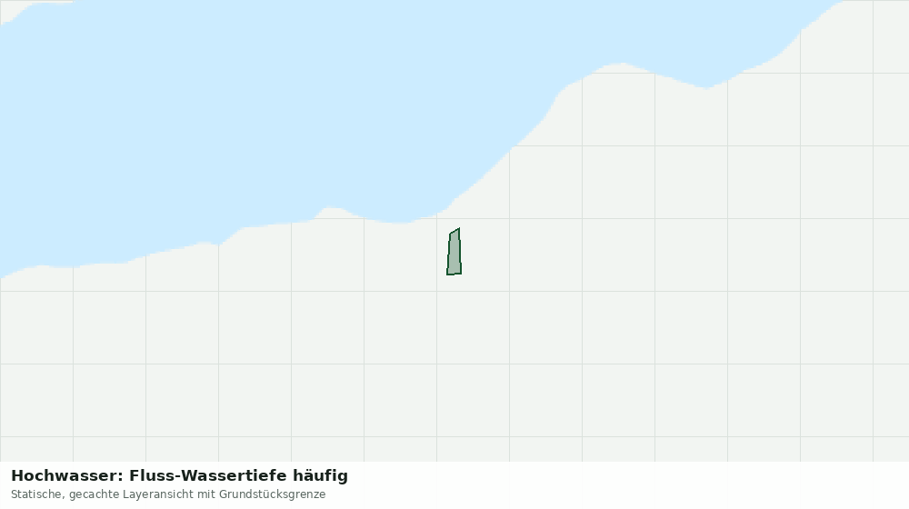Statische Kartenansicht: Hochwasser: Fluss-Wassertiefe häufig