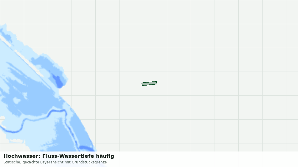 Statische Kartenansicht: Hochwasser: Fluss-Wassertiefe häufig