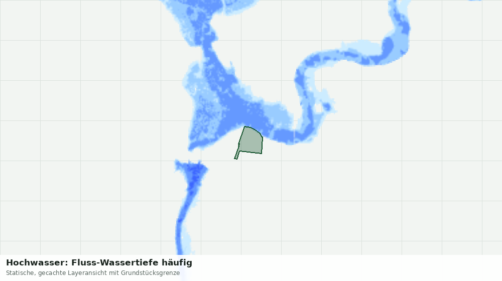 Statische Kartenansicht: Hochwasser: Fluss-Wassertiefe häufig