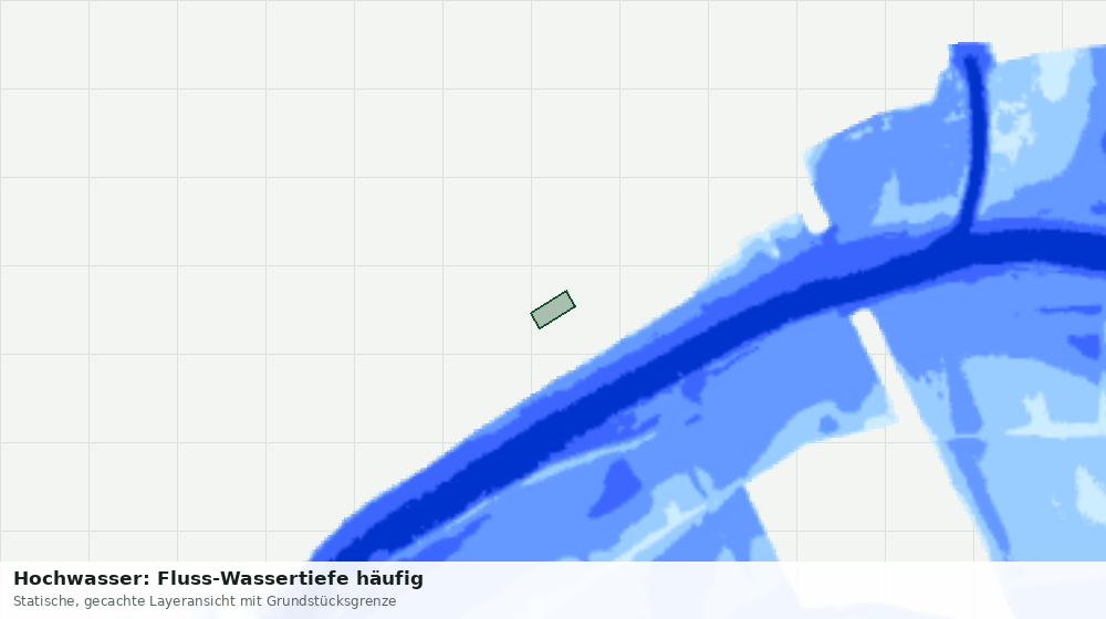 Statische Kartenansicht: Hochwasser: Fluss-Wassertiefe häufig