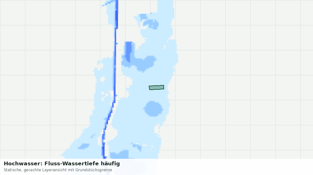 Statische Kartenansicht: Hochwasser: Fluss-Wassertiefe häufig