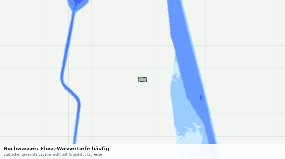 Statische Kartenansicht: Hochwasser: Fluss-Wassertiefe häufig